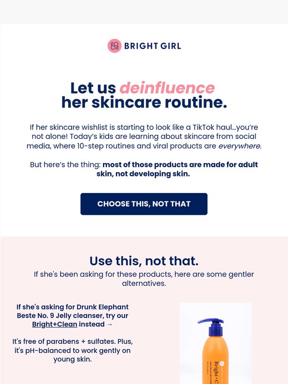 When her skincare routine gets a little...extra.
