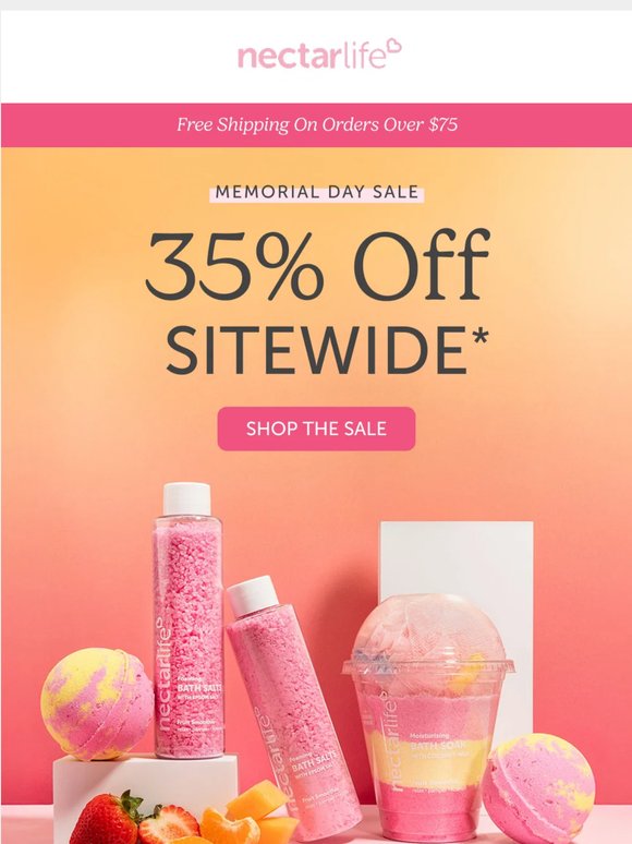 35% Off Starts Now