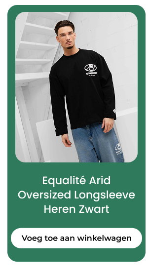 Equalité Arid Oversized Longsleeve Heren Zwart