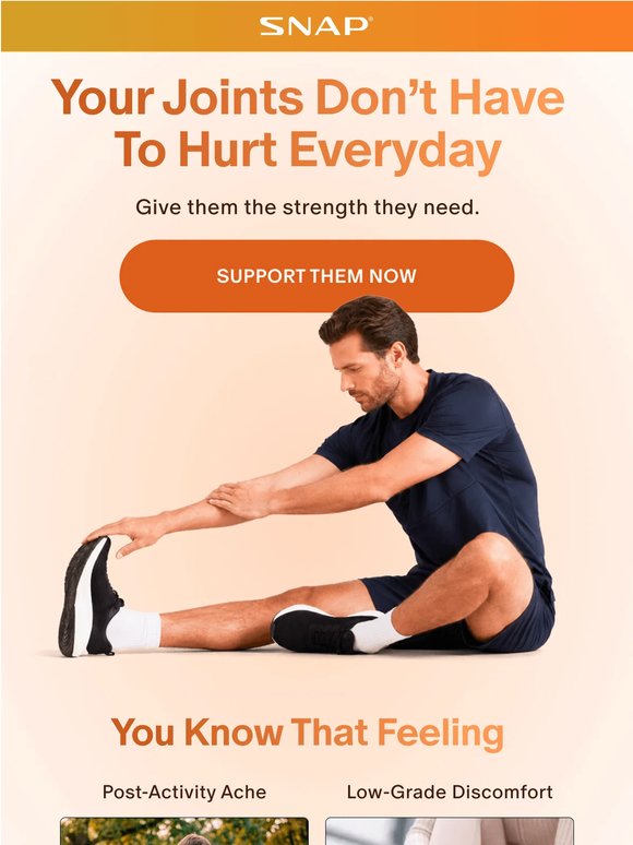 Your Joints Don't Have to Hurt.