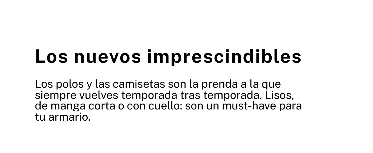 POLOS Y CAMISETAS