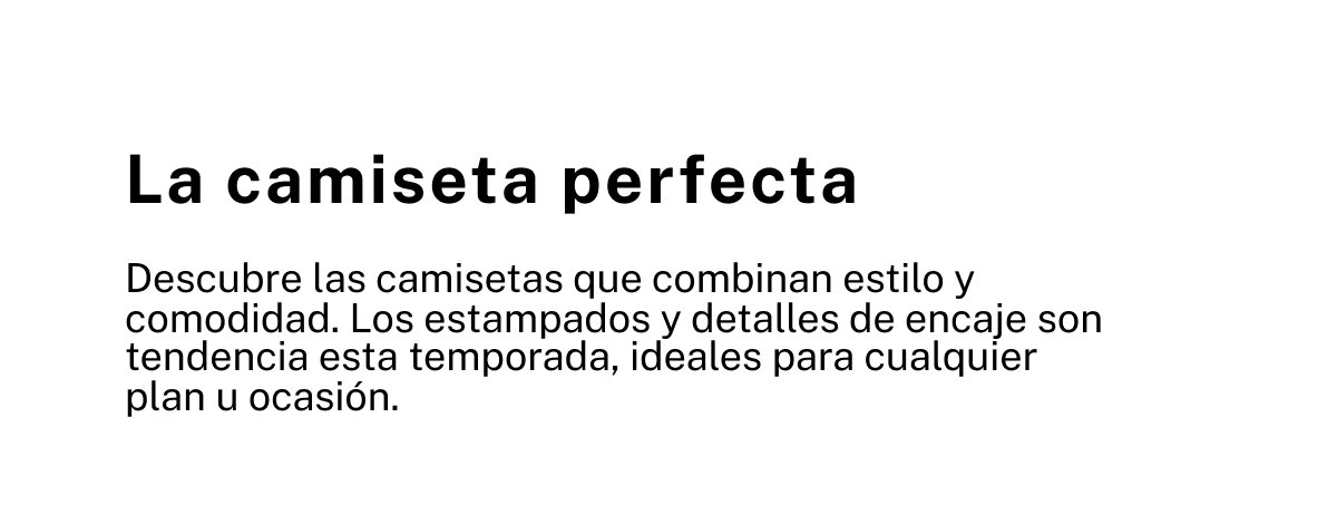 CAMISETAS 