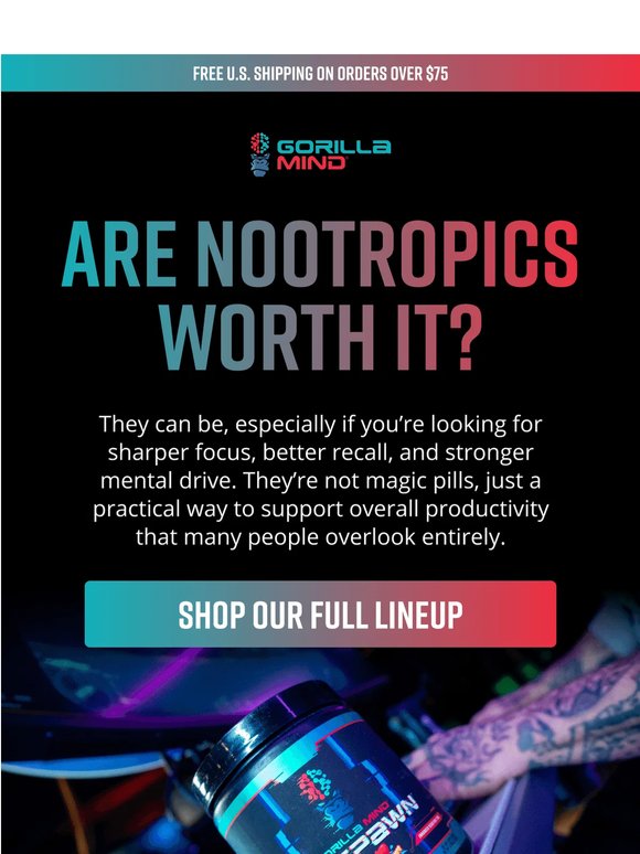 🦍Nootropic Users Might Be Onto Something