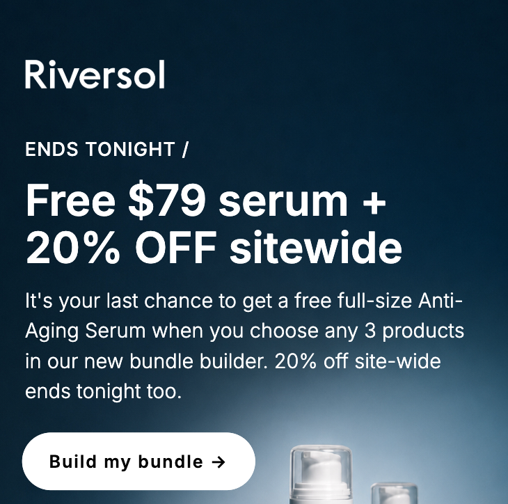 Get a free serum when you choose any 3 products in our new bundle builder