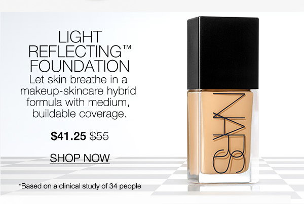 Slot 5: Let skin breathe in the makeup-skincare hybrid formula of Light Reflecting™ Foundation. $41.25 $55