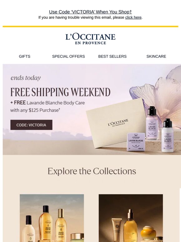 Last Day For Free Shipping Weekend