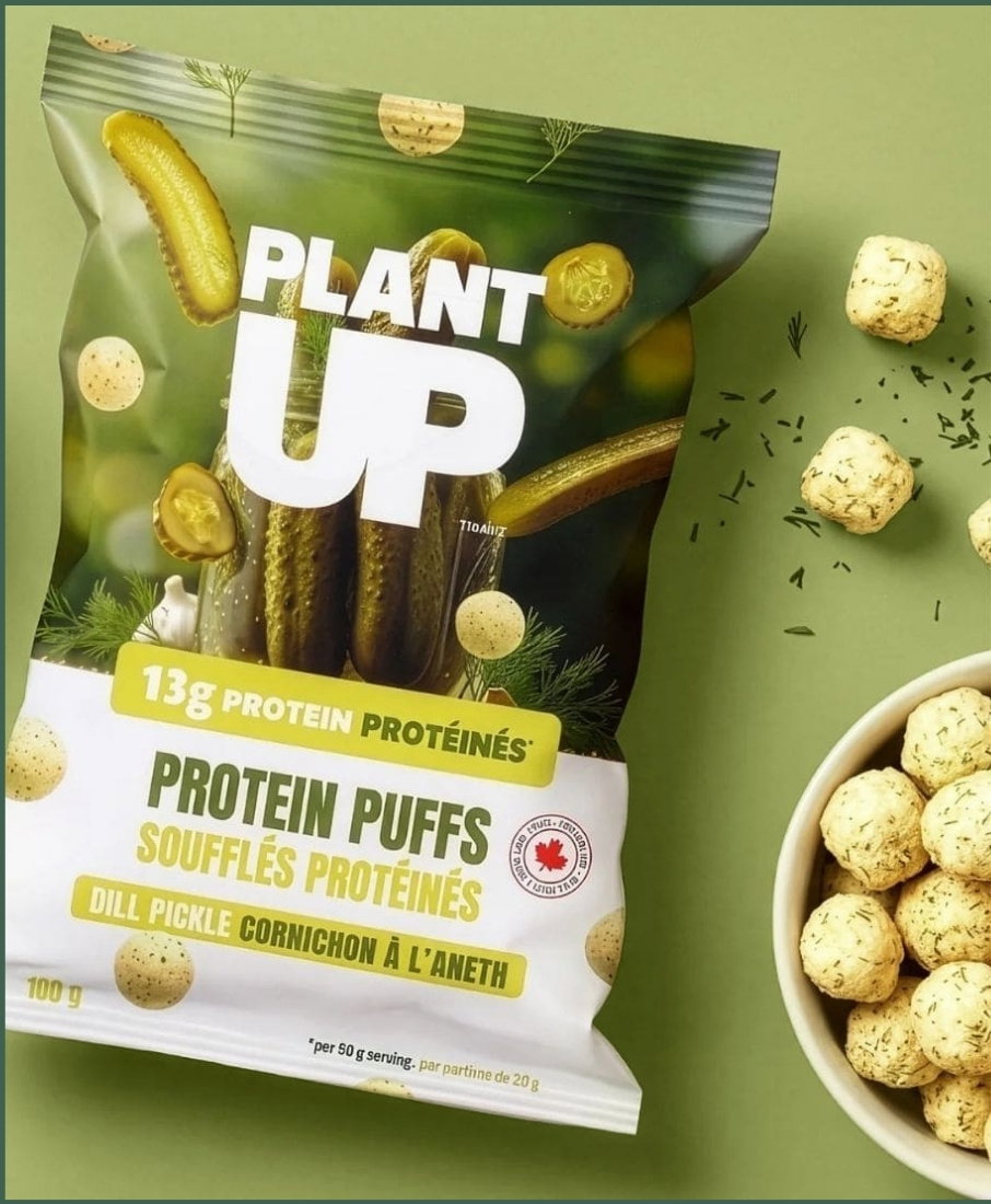 Plant Up Protein Puffs Dill Pickle, 100g