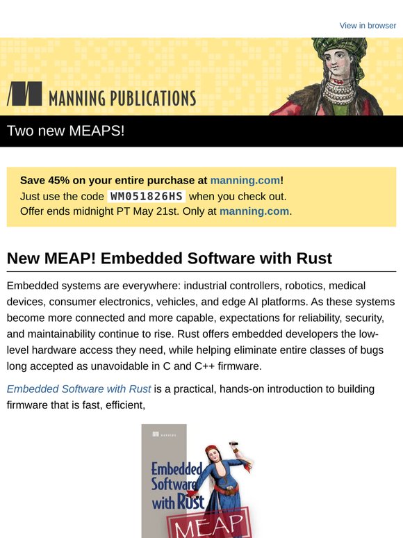 Two new MEAPS! Save 35% (or more) sitewide