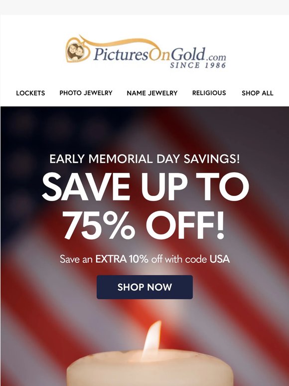 🇺🇸 Memorial Day Week Savings Start Now!