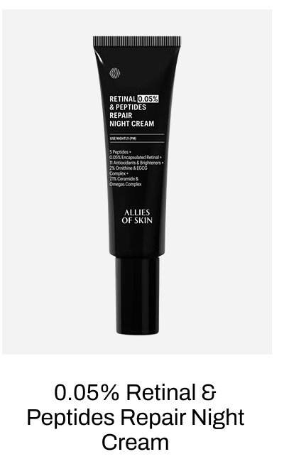 ALLIES OF SKIN 0.05% RETINAL AND PEPTIDES REPAIR NIGHT CREAM