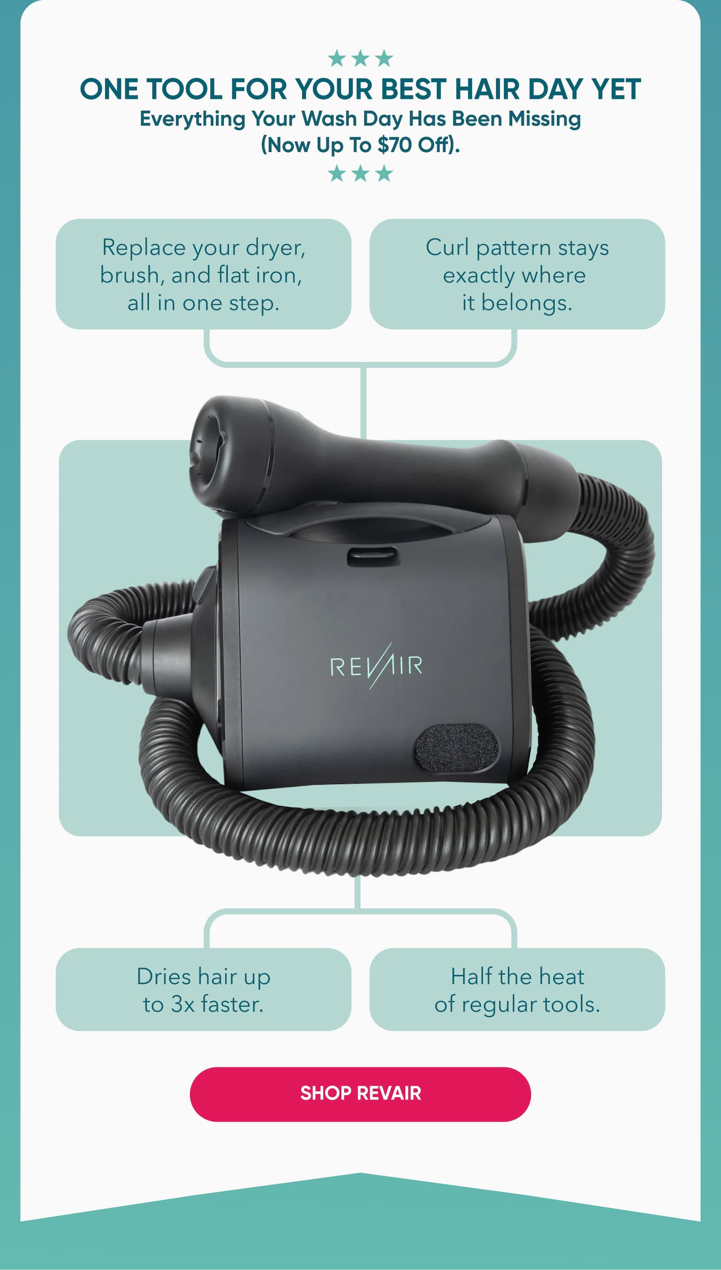 One tool for your best hair day yet, now up to $70 OFF