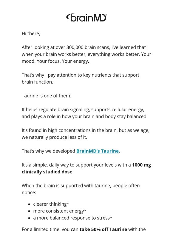 Why I Recommend Taurine