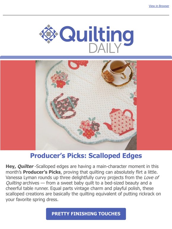 Scalloped Edges Are In the Spotlight in this Producer's Picks