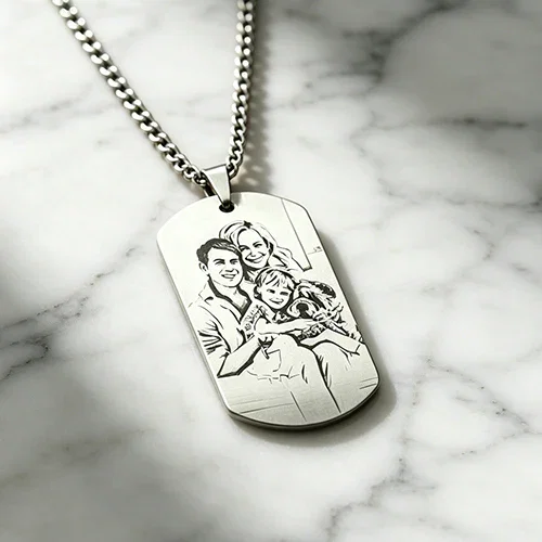 Family Photo Necklace