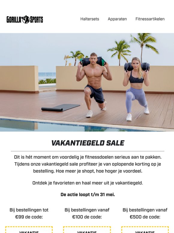 💸 Vakantiegeld Sale: pak nu tot 15% korting