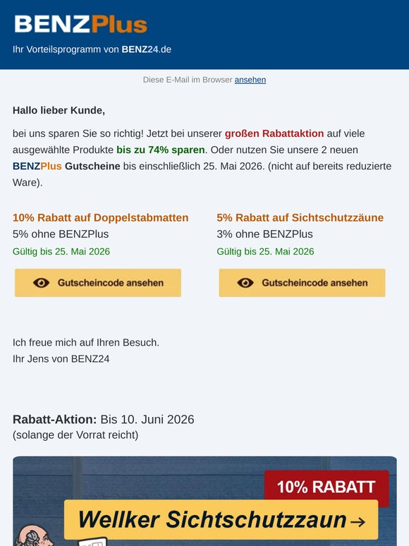 ✅ Große Rabatt-Aktion: bis 74% + 150€ Cashback sparen
