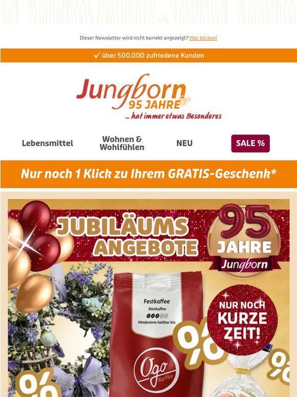 Nur noch bis morgen: GRATIS Klammer-Set + TOP-Jubiläums-Angebote sichern!