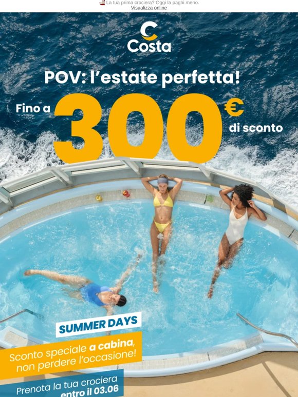 —, promo in corso! Fino a 300€ di sconto e altri vantaggi