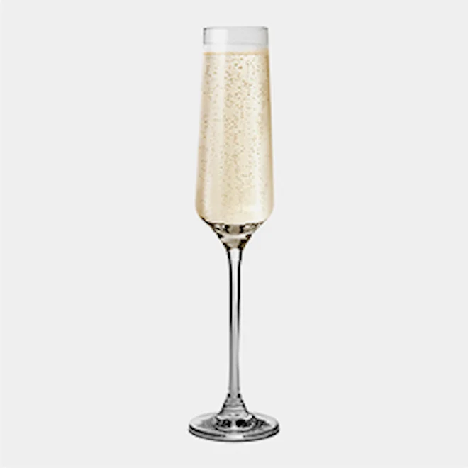 Yuppiechef Modern Champagne Flutes, Set of 4