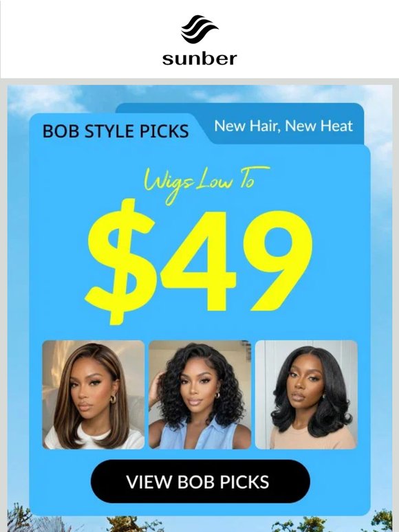 Breaking News: For BOB hair Fans. Low to $49