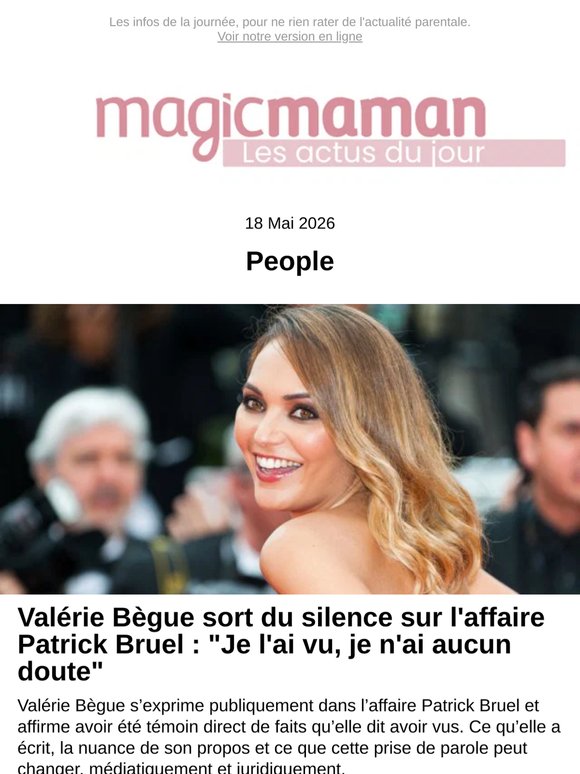 Valérie Bègue sort du silence sur l'affaire Patrick Bruel : "Je l'ai vu, je n'ai aucun doute"