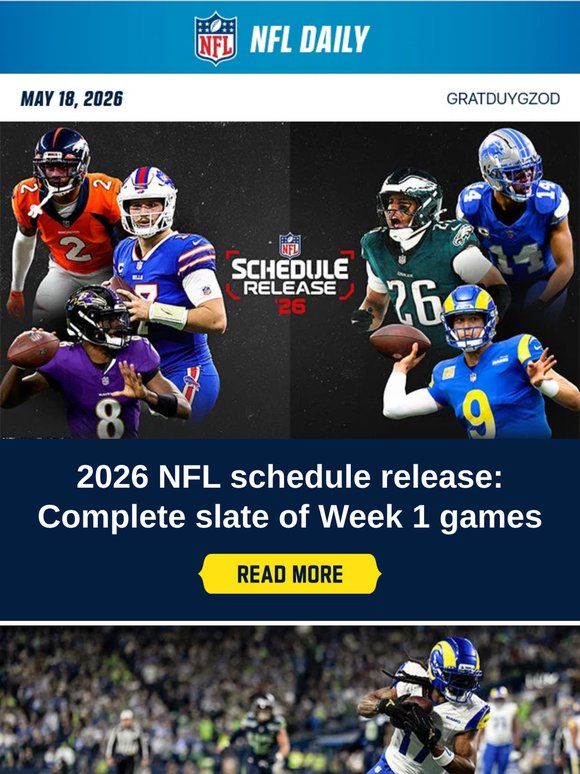 Breaking down 2026 NFL Schedule Release!