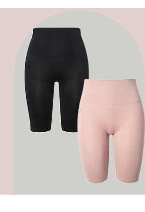 Pantalones moldeadores, sin costuras, hasta la rodilla