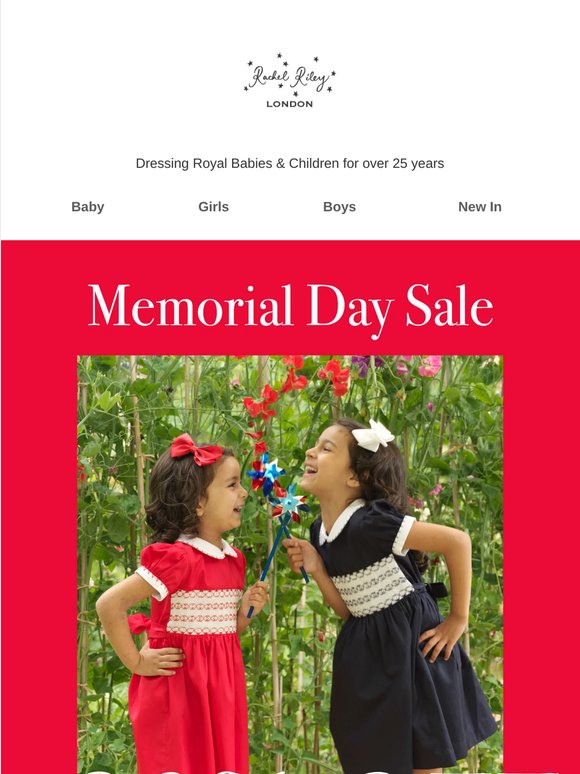 MEMORIAL DAY SALE NOW ON! ❤️🤍💙
