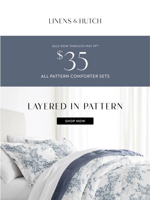 🛏️ All Patterned Comforters $35 — Every Size, Color & Style