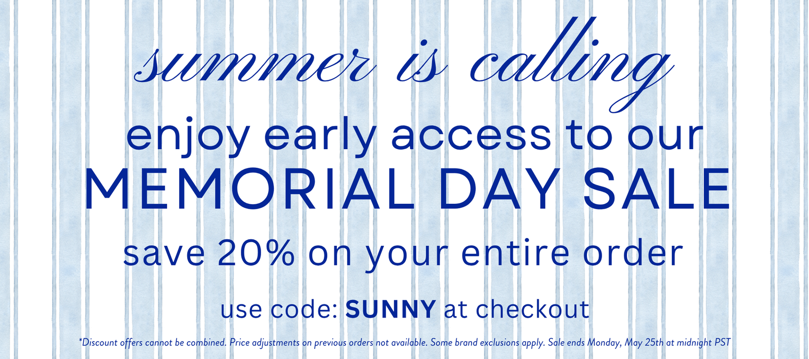 Early Access Memorial Day Sale