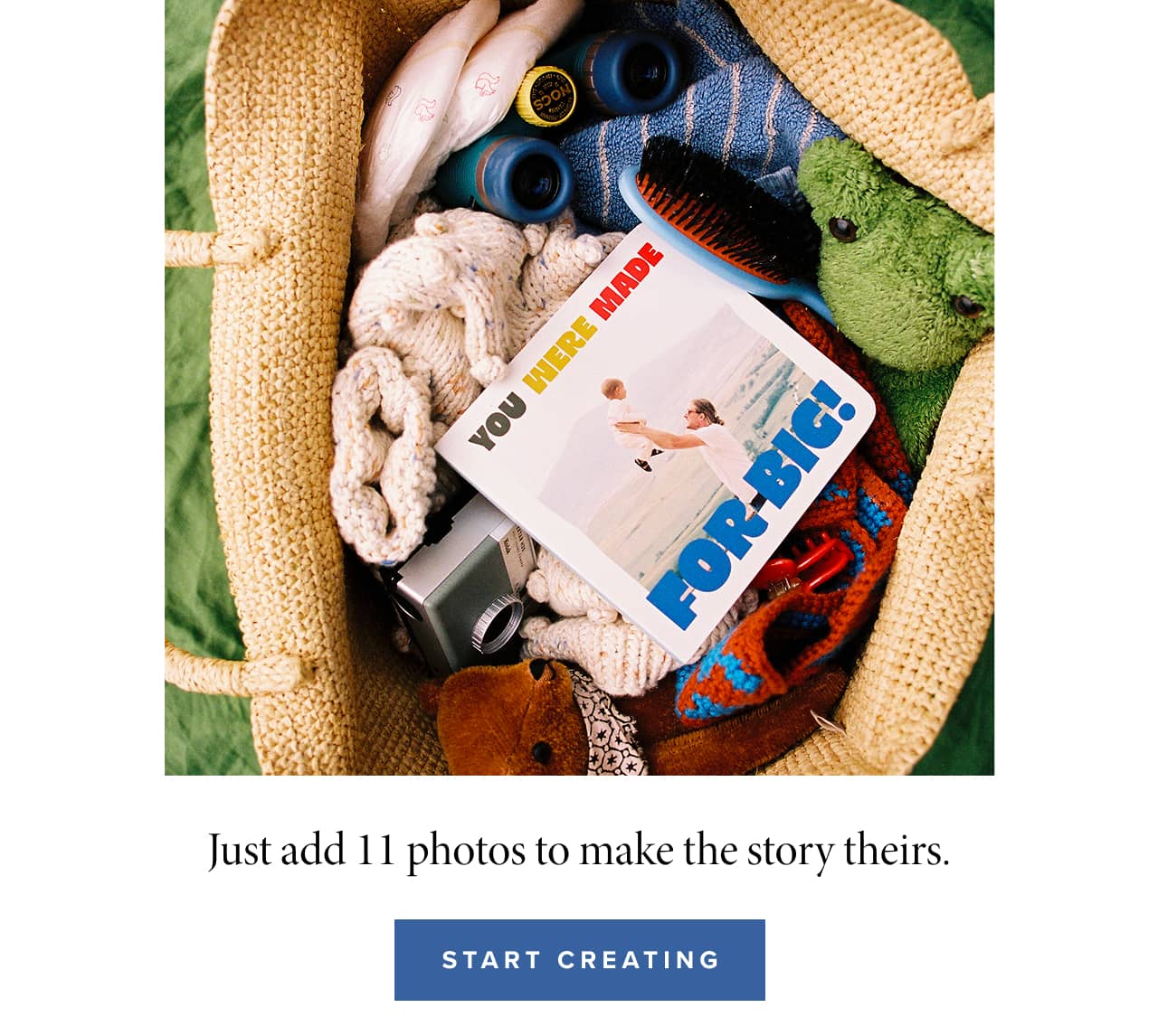 Just add 11 photos to make the story theirs.