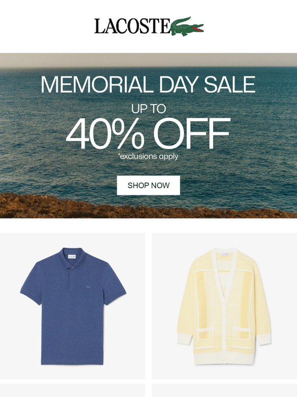 Memorial Day Sale. LIVE NOW.