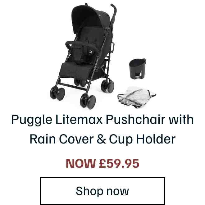 Puggle Litemax Pushchair with Rain Cover & Cup Holder
