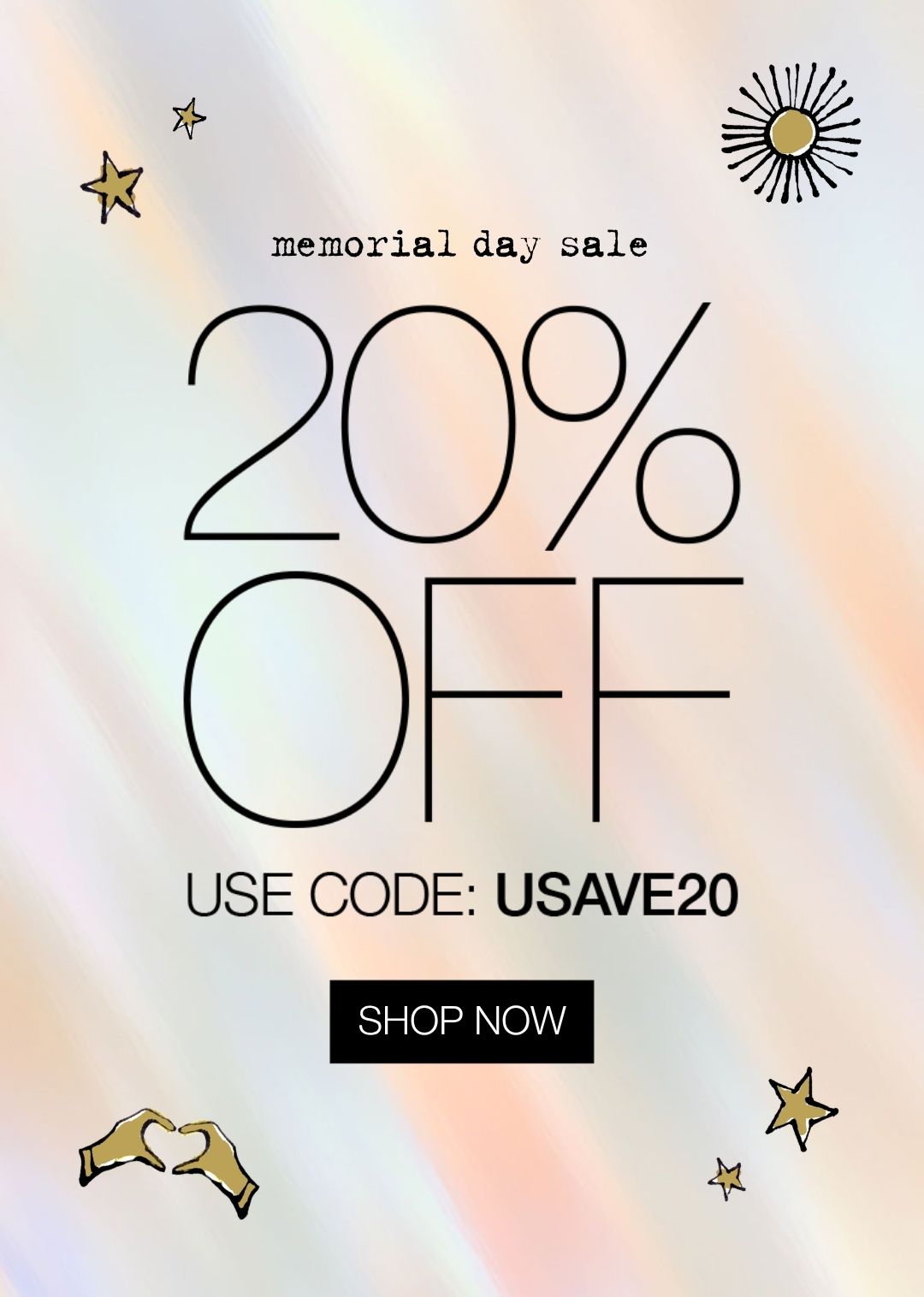 20% Off Sitewide | Use code USAVE20