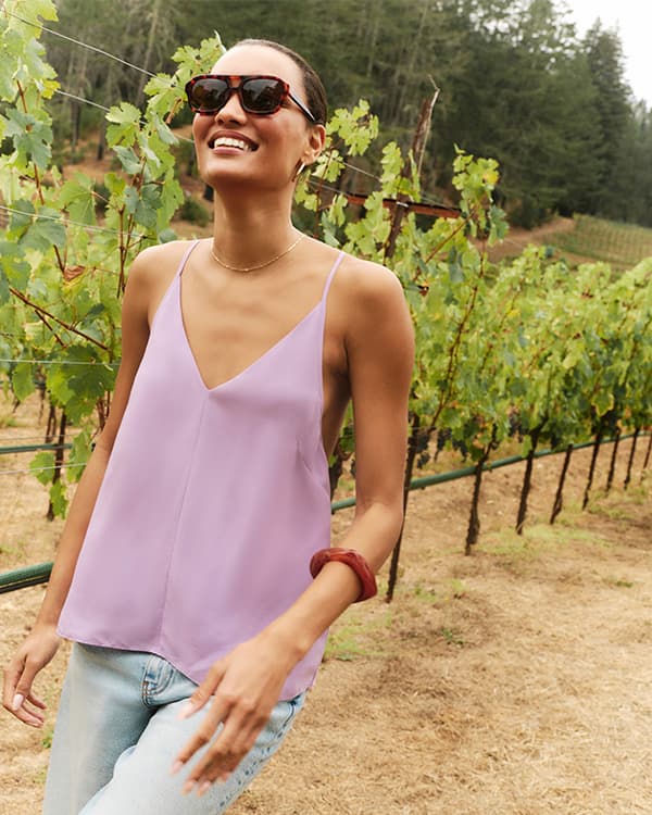 Jada Tank in Grape