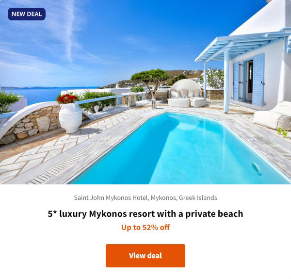 5* luxury Mykonos resort with a private beach