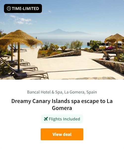 Dreamy Canary Islands spa escape to La Gomera