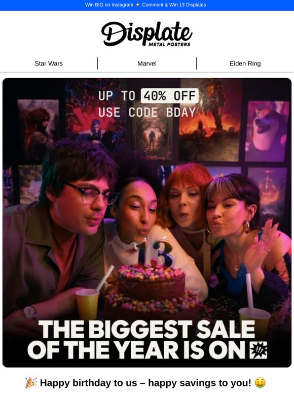🎉  Shop up to 40% OFF sitewide!