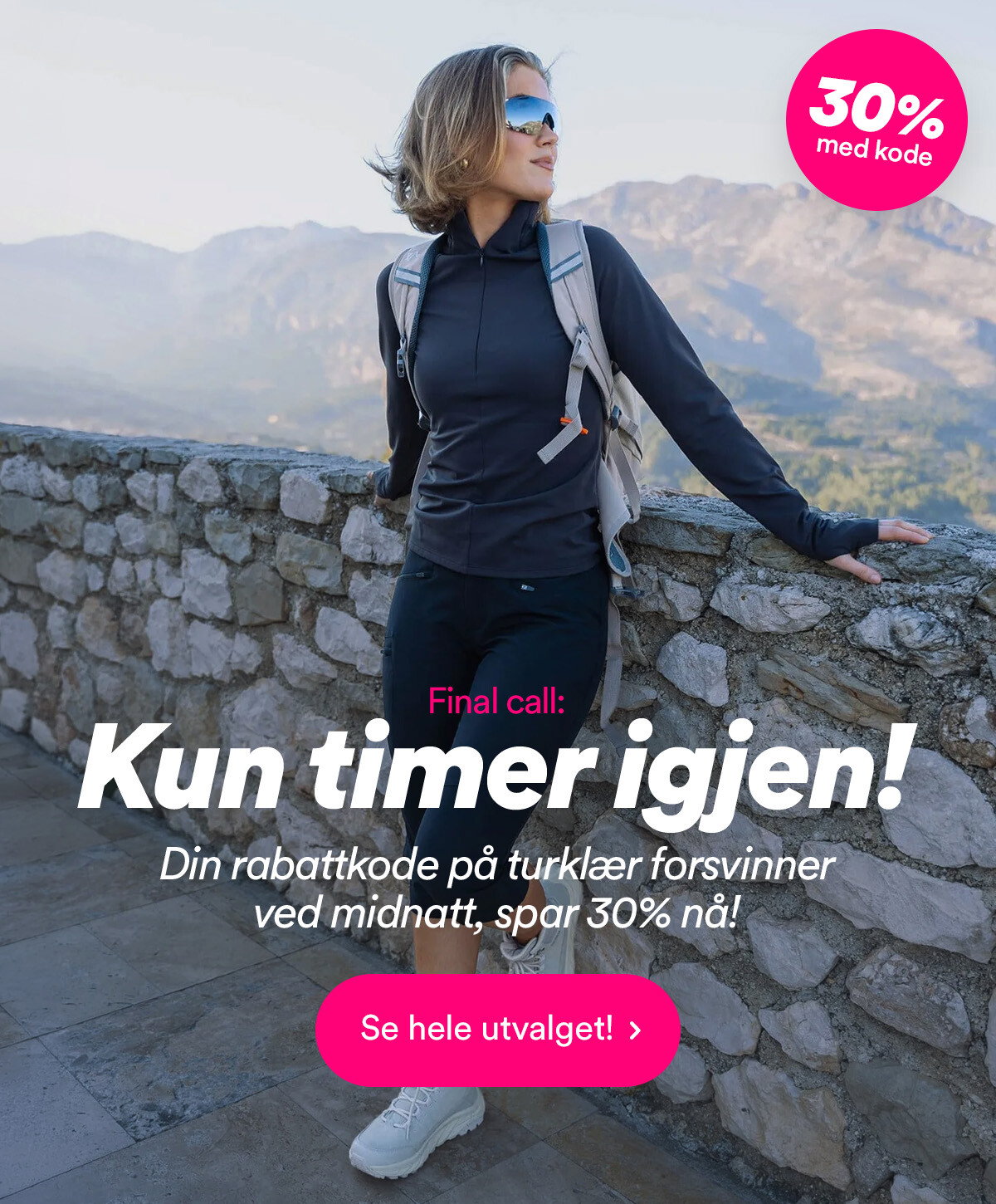 Ny rabattkode: 30% på alle turklær!