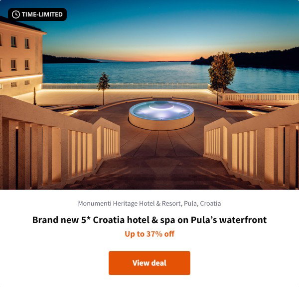 Brand new 5* Croatia hotel & spa on Pula%27s waterfront