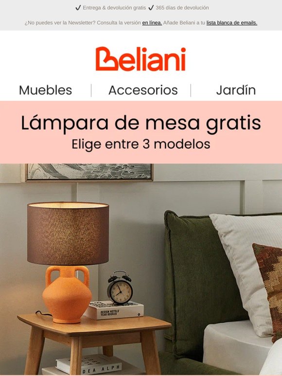 Lámpara de mesa gratis: elige entre 3 modelos 💡