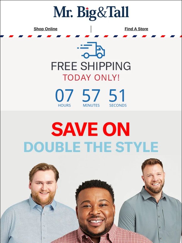 ENDS TONIGHT! Free Shipping, No Minimum Sitewide