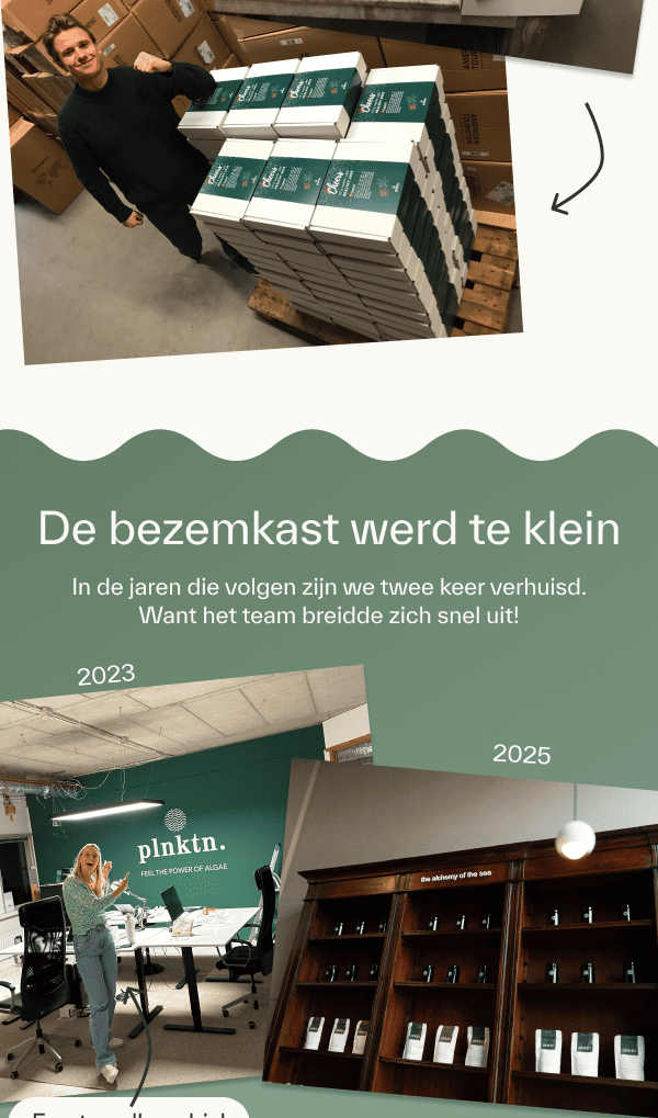 de bezemkast werd te klein. we moesten verhuizen