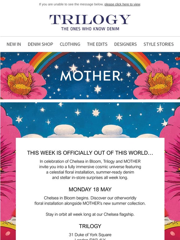 MOTHER x Trilogy: Chelsea in Bloom 2026
