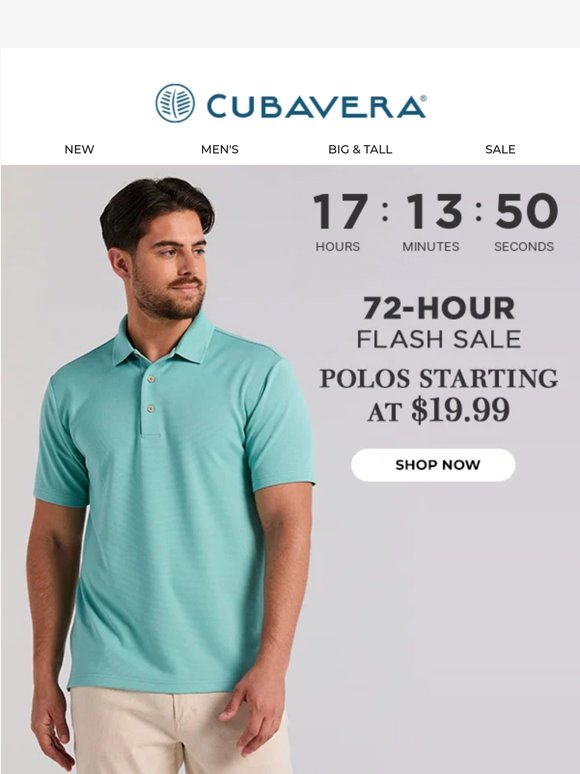 🚨 ¡ÚLTIMA HORA! Polos Starting @ $19.99