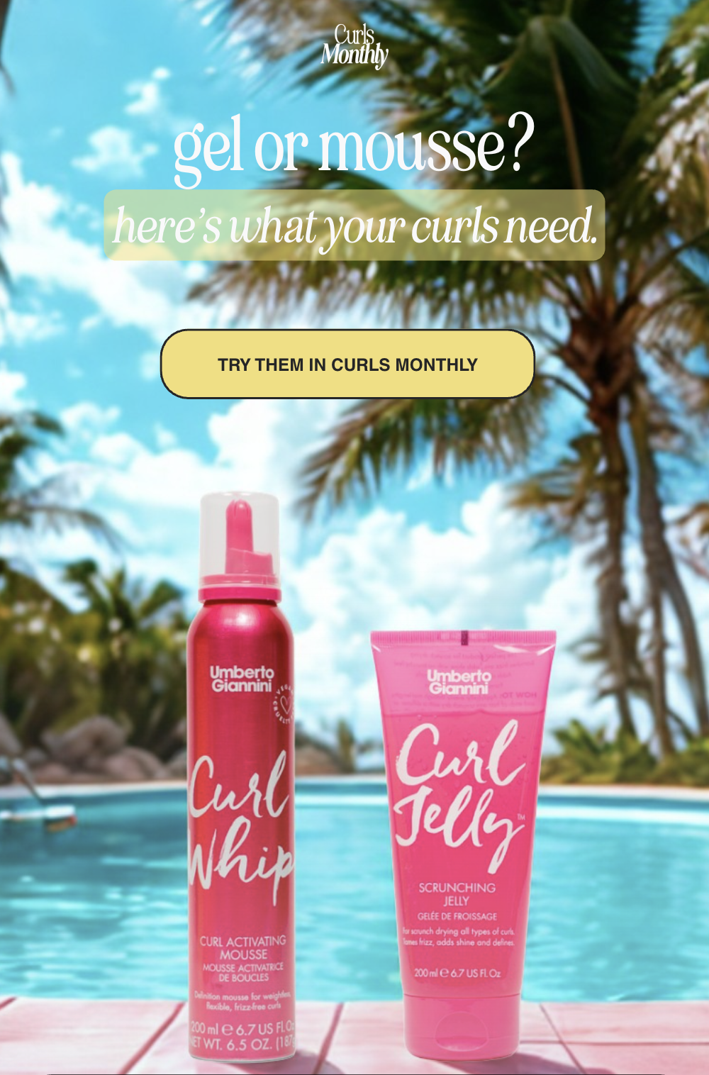 Gel or mousse? Here's what your curls need. 