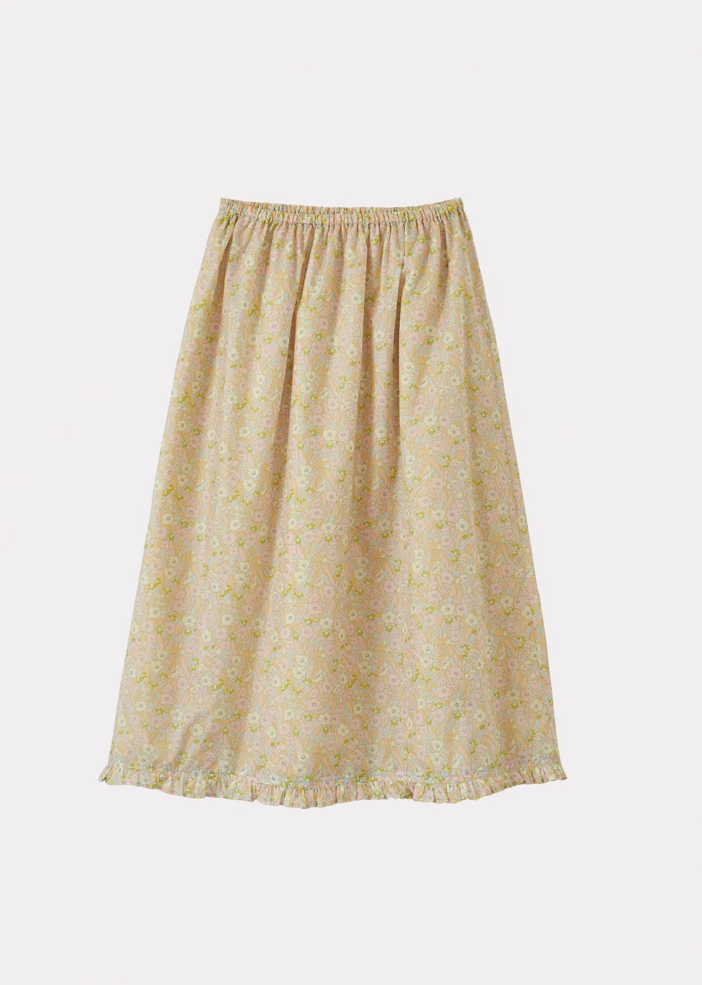 Image of WOMAN FRILL SKIRT - PRIMROSE PINK/YELLOW