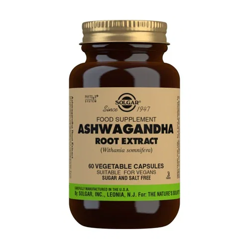 Solgar Ashwagandha extracto de raíz 60 cápsulas