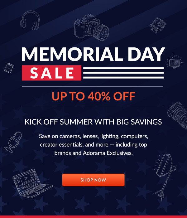 Memorial Day Sale | Up To 40% OFF | Shop Now