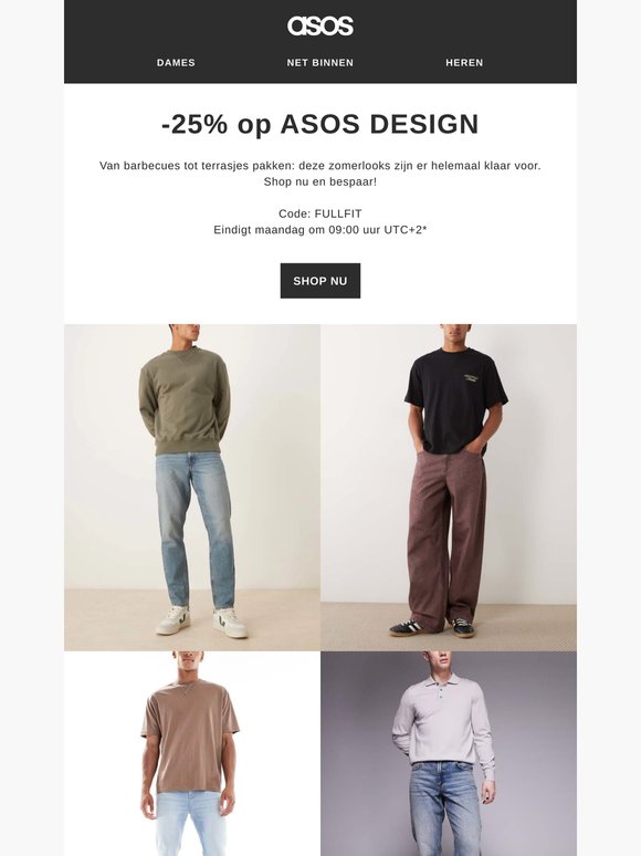 -25% op ASOS DESIGN